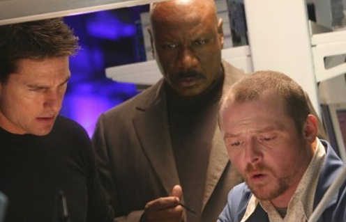 Tom Cruise, Ving Rhames et Simon Pegg dans le film Mission: Impossible III