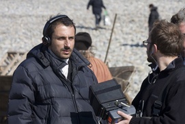 Sur le plateau du film L'autre Dumas
