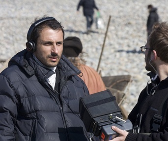 Sur le plateau du film L'autre Dumas