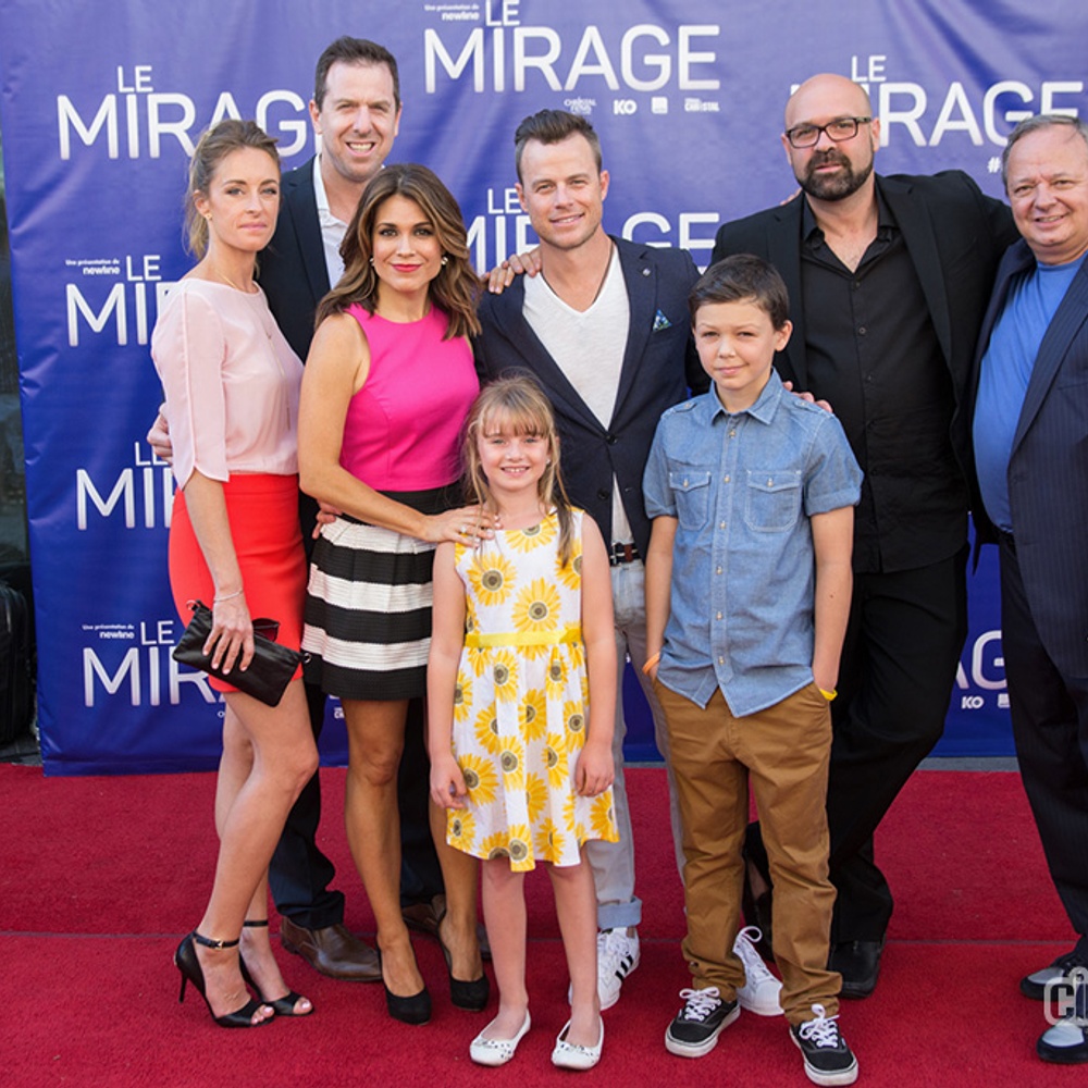 Sur le tapis rouge du film Le mirage