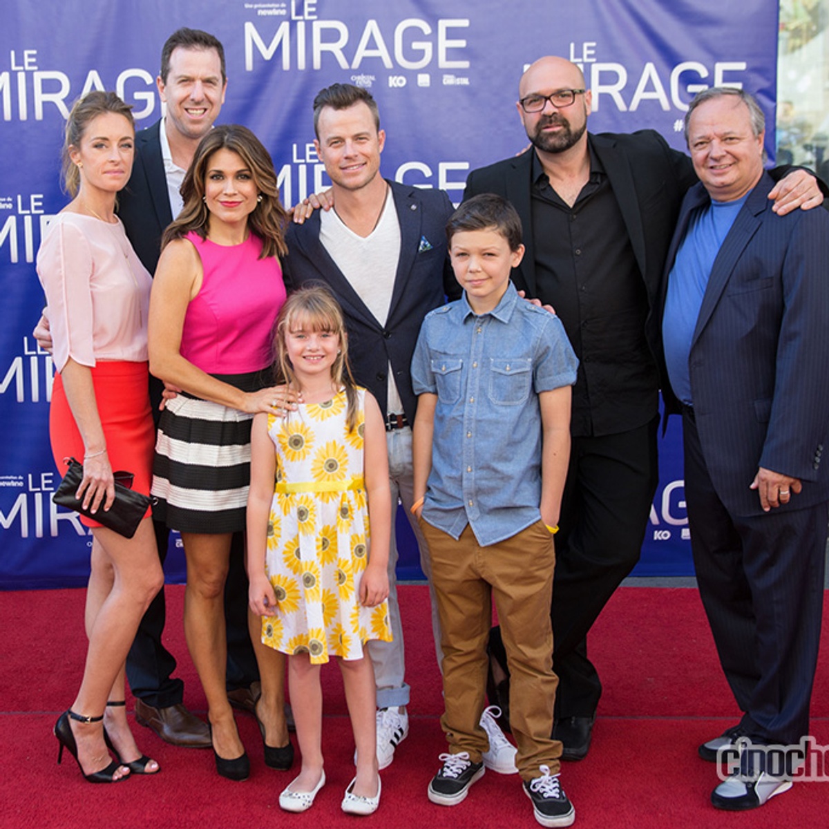 Sur le tapis rouge du film Le mirage