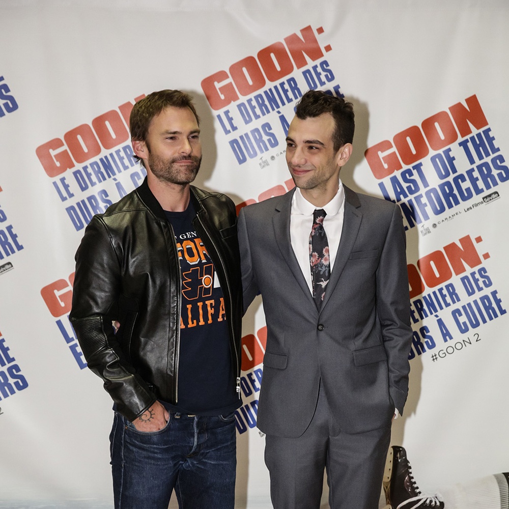 Sur le tapis rouge du film Goon: Last of the Enforcers