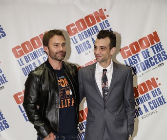 Sur le tapis rouge du film Goon: Last of the Enforcers