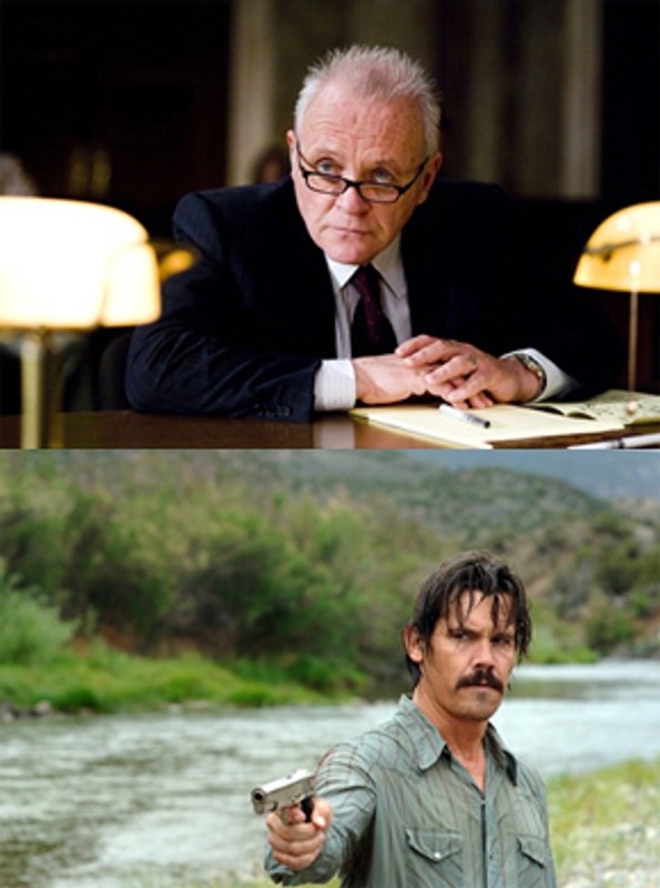 Anthony Hopkins dans Fracture et Josh Brolin dans No Country for Old Men