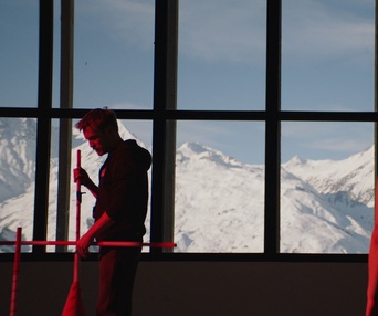 Une scène du film Slalom