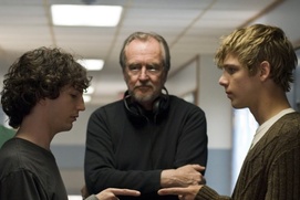 Sur le plateau du film My Soul to Take