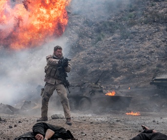 Une scène du film 12 Strong