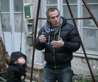 Sur le plateau du film Café de Flore