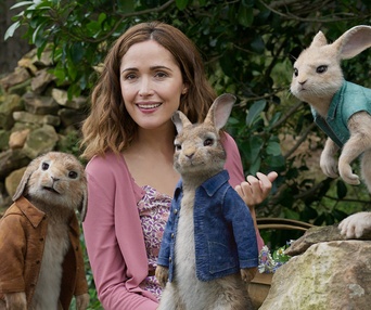 Une scène du film Peter Rabbit