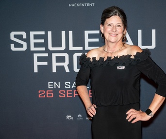 Première du film Seule au front (Out Standing)