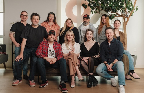 Photo de l'équipe du film à l'annonce de la distribution et du tournage