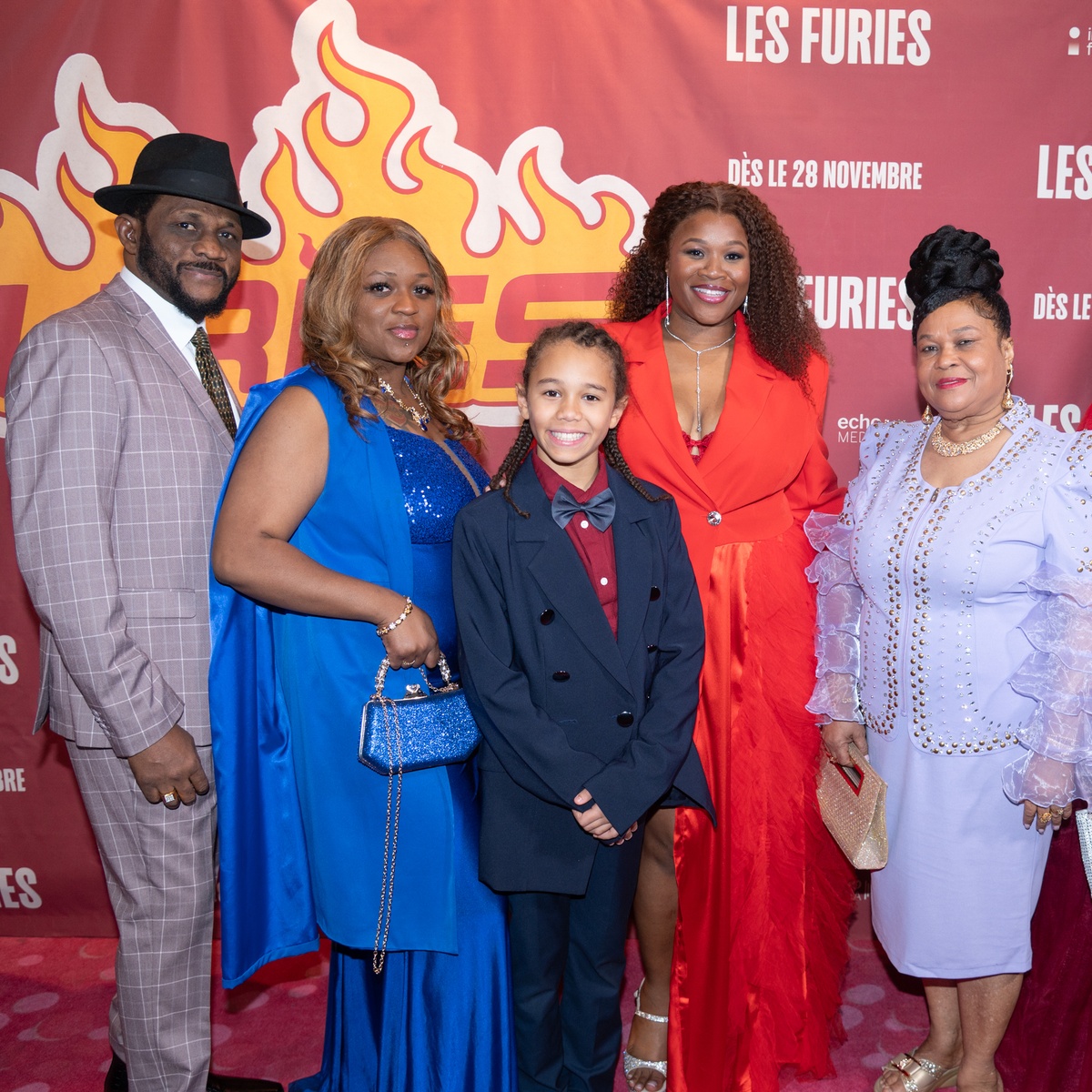Tapis rouge de la première du film Les Furies