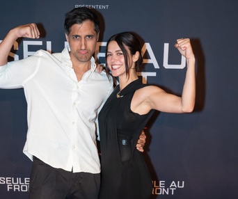 Première du film Seule au front (Out Standing)